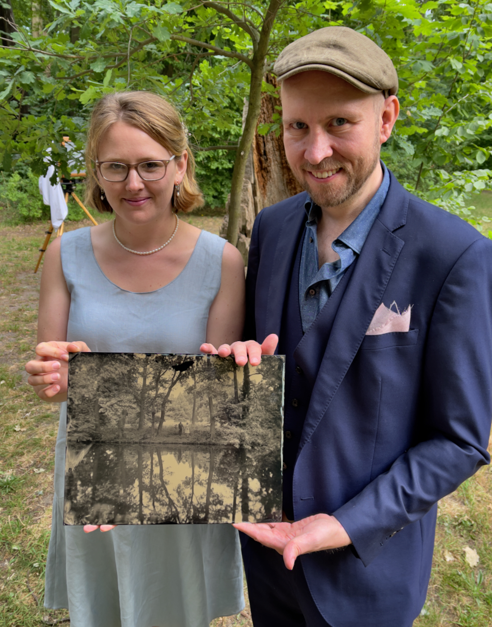 Tintype Hochzeitsporträt — Nassplattenfotografie auf Hochzeiten in Berlin