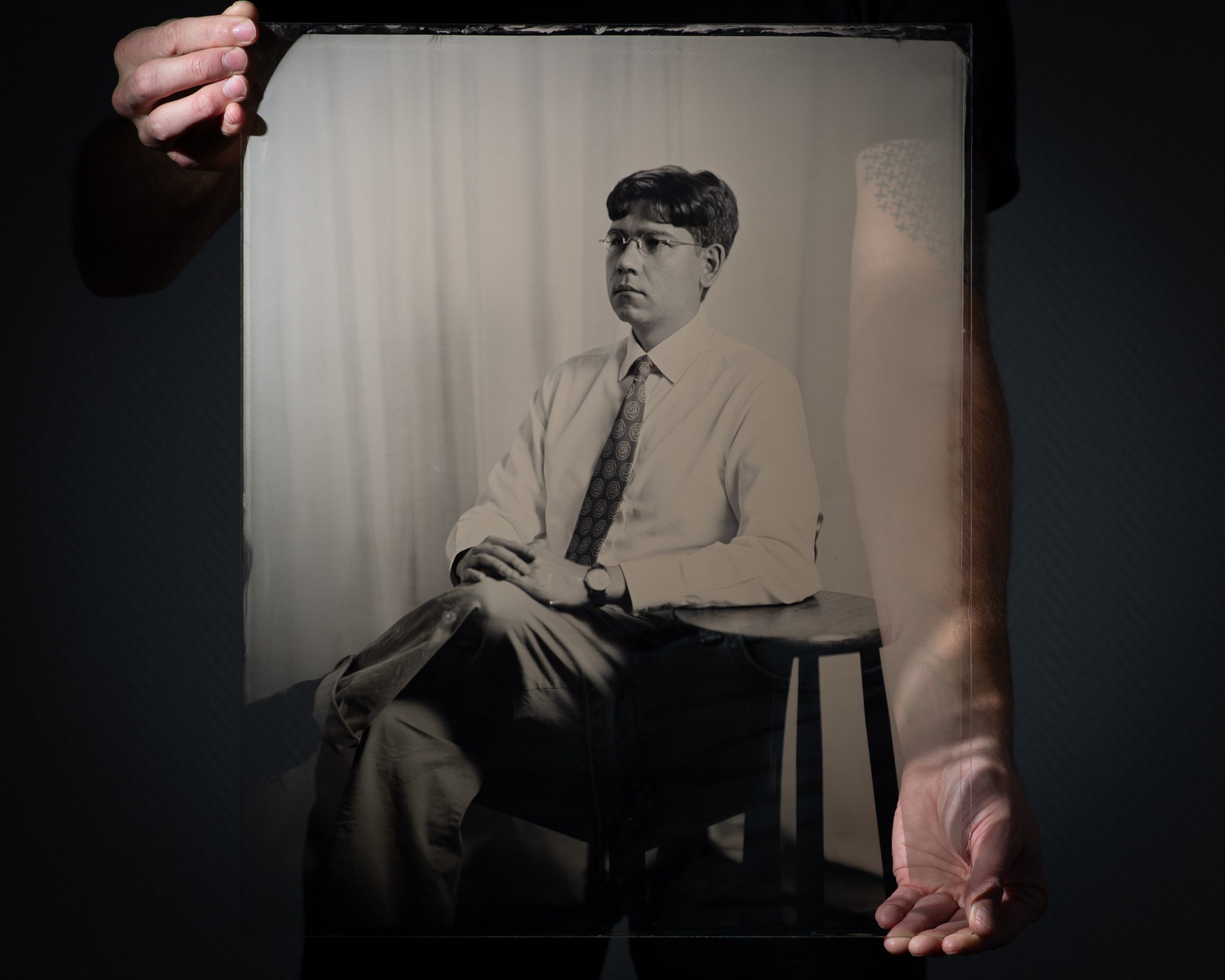 Ambrotypie Portrait auf Glas — Kollodium Nassplattenverfahren Berlin